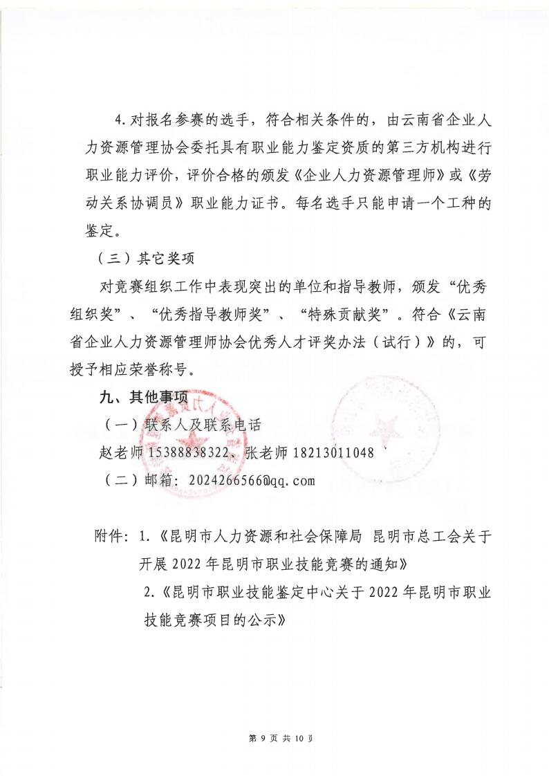 关于举办2022年昆明市职业技能竞赛暨企业人力资源管理师、劳动关系协调员竞赛的通知_08.jpg